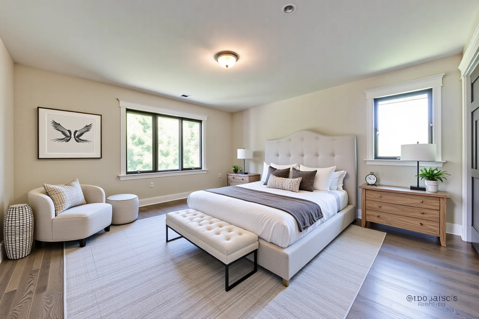 2221 Donegal Drive Darien, IL 60561 - Photo 53 of 62 a spacious bedroom with a bed and a couch