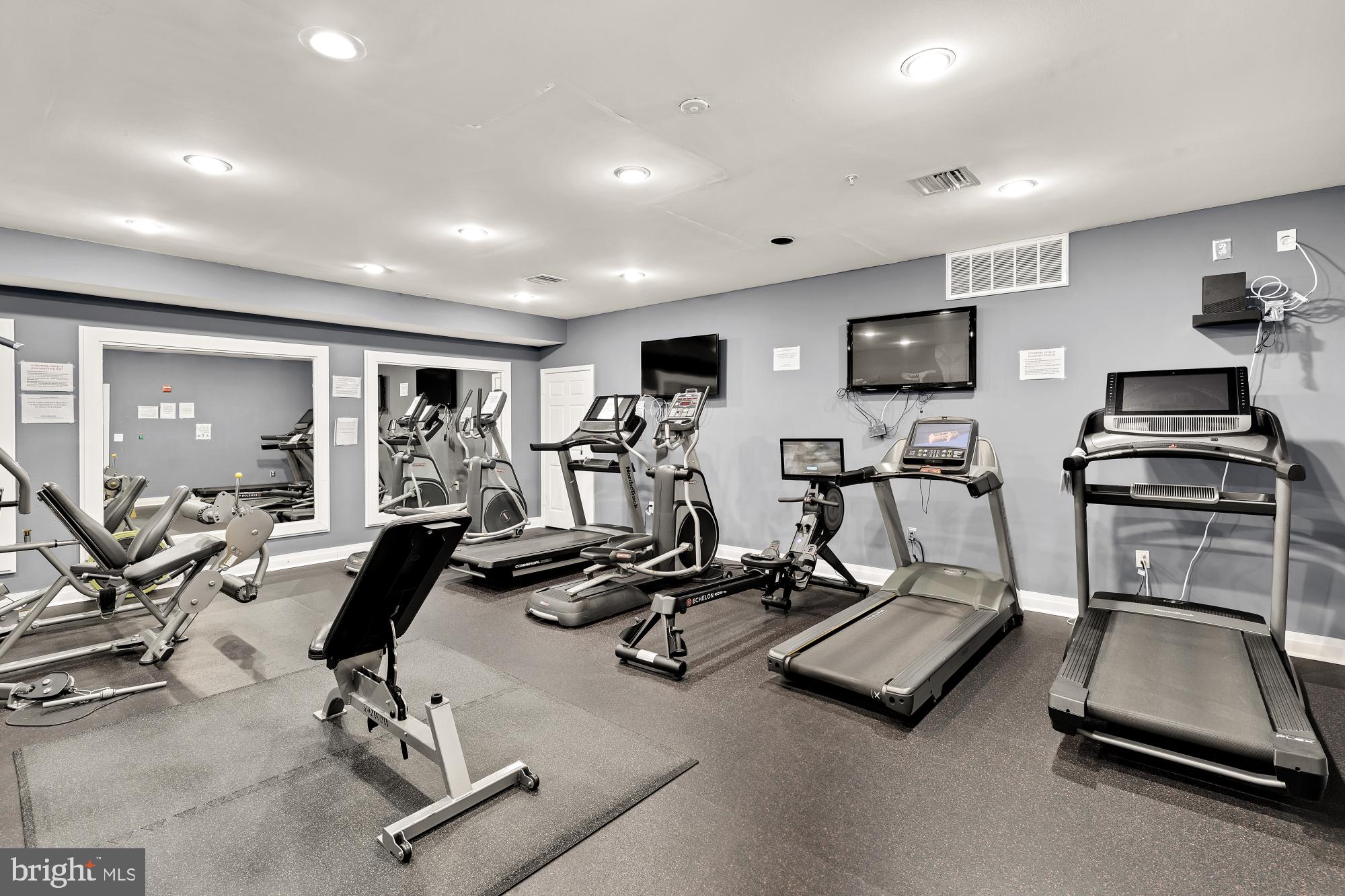 2004 11th Street Northwest, Unit 124 Washington, DC 20001 - Photo 32 of 35 a view of a room with gym equipment