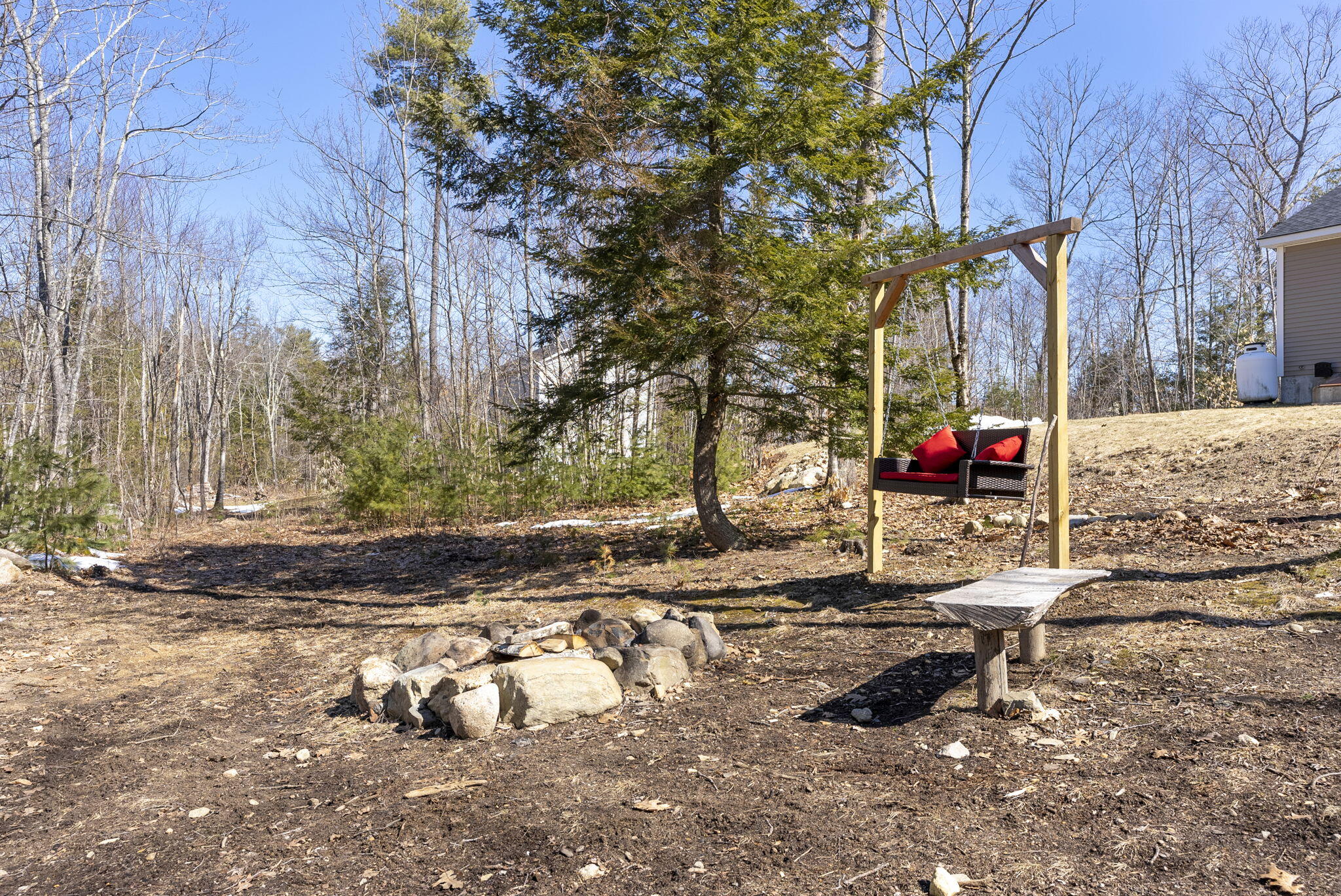 408 Deering Ridge Road East Waterboro, ME 04030 - Photo 40 of 50 Backyard Firepit