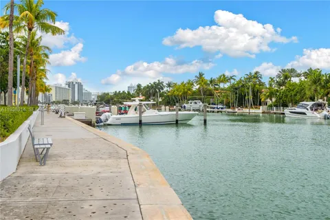 a view of a lake with houses
