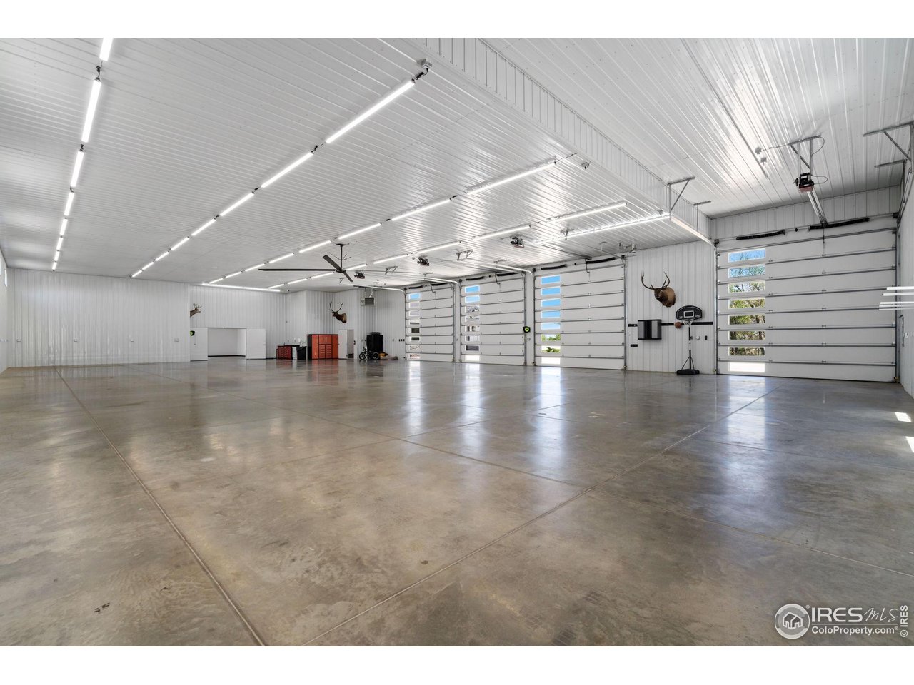 a view of a room with lots of wooden floor