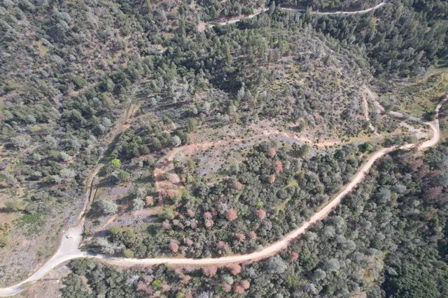 a view of a mountain in the distance