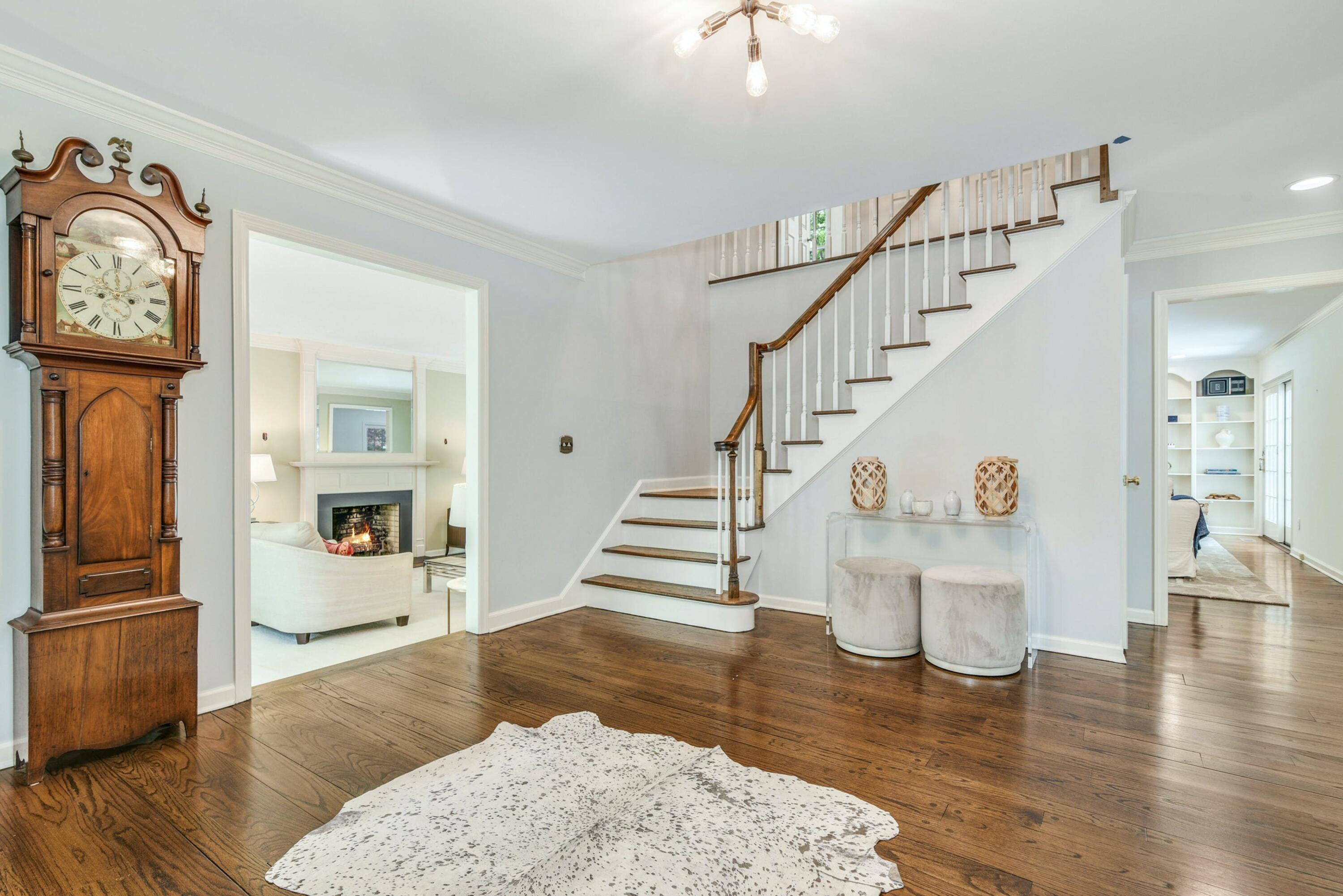 220 Old Norwalk Road New Canaan, CT 06840 - Photo 11 of 36 a view of entryway and hall with wooden floor