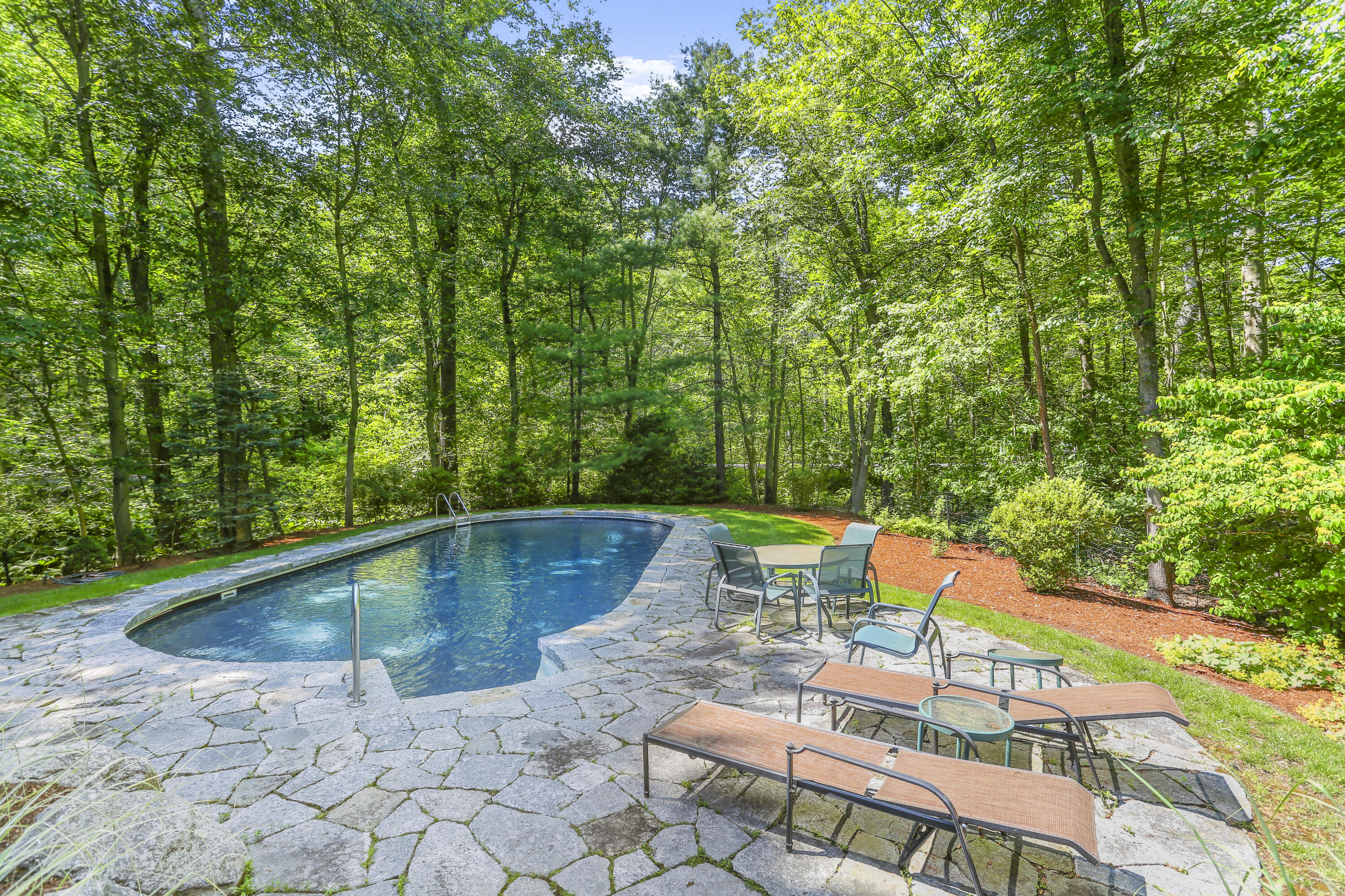 220 Old Norwalk Road New Canaan, CT 06840 - Photo 9 of 36 swimming pool view with a seating space