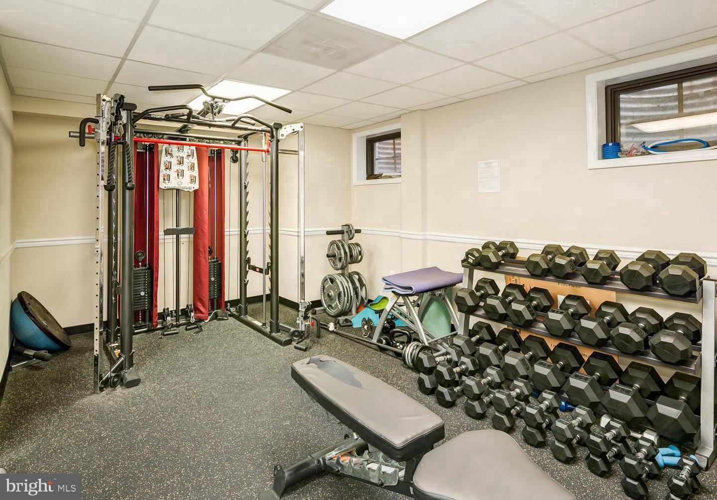 1801 Clydesdale Place Northwest, Unit 420 Washington, DC 20009 - Photo 29 of 33 a view of a room with gym equipment