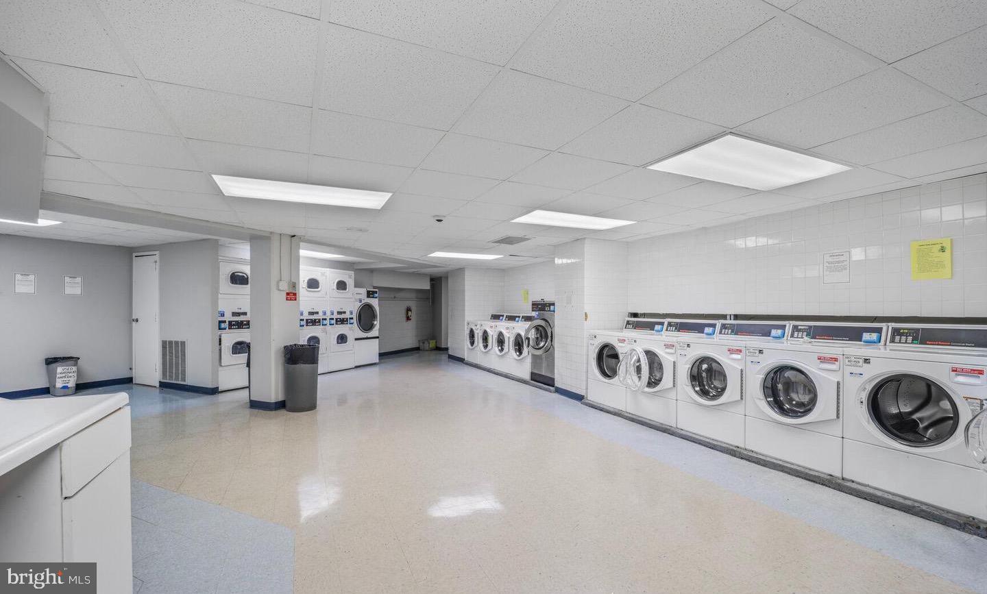 1801 Clydesdale Place Northwest, Unit 420 Washington, DC 20009 - Photo 30 of 33 a view of a storage & utility room with washer and dryer