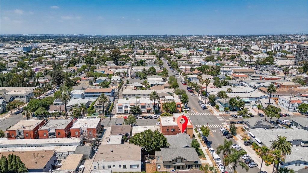843 Cedar Avenue Long Beach, CA 90813 - Photo 42 of 42 an aerial view of a city with lots of residential buildings