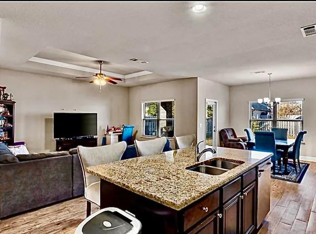 a white bath tub sitting in a bathroom