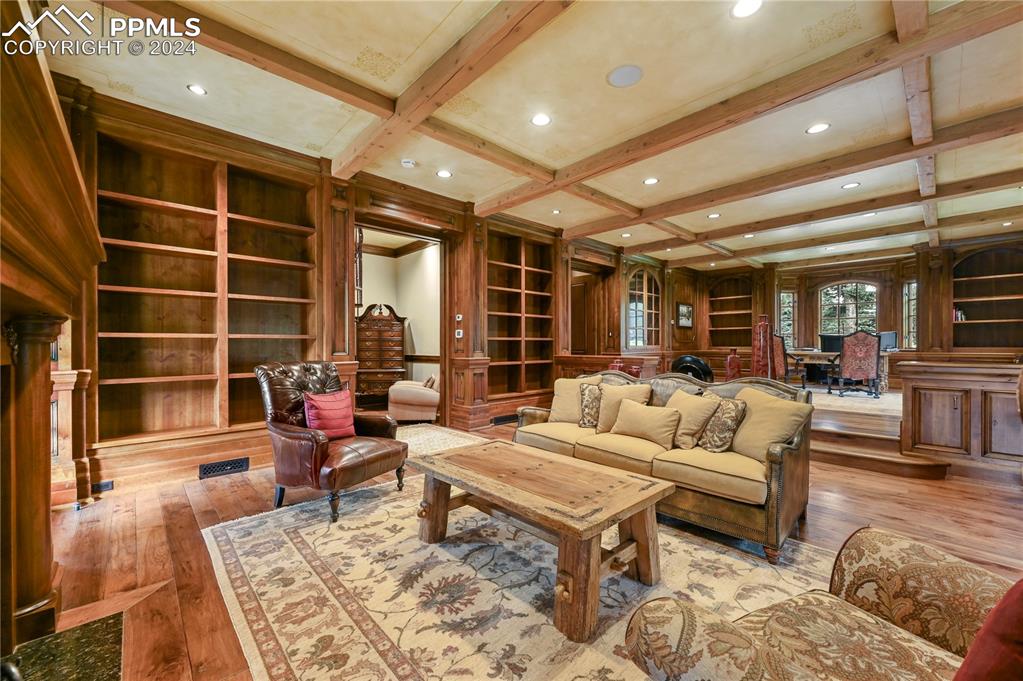 22 Crossland Road Colorado Springs, CO 80906 - Photo 14 of 49 a living room with furniture a rug and a large window