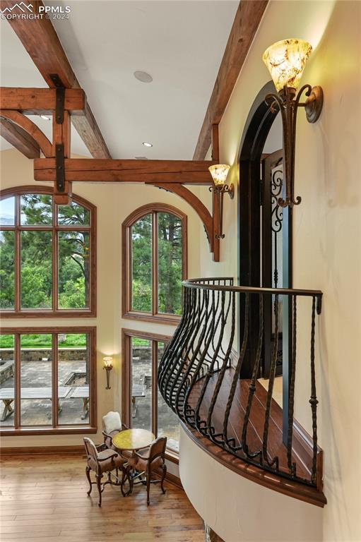 22 Crossland Road Colorado Springs, CO 80906 - Photo 23 of 49 a view of entryway livingroom and hall with wooden floor
