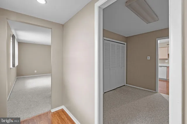 a view of an empty room