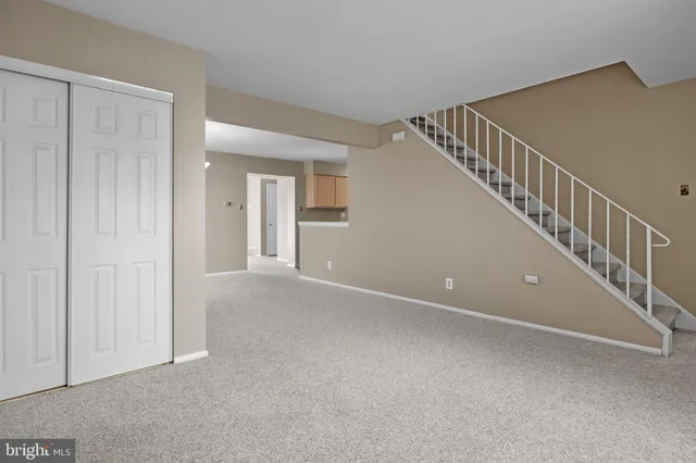 a view of an entryway with staircase