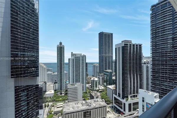 a view of balcony with city view