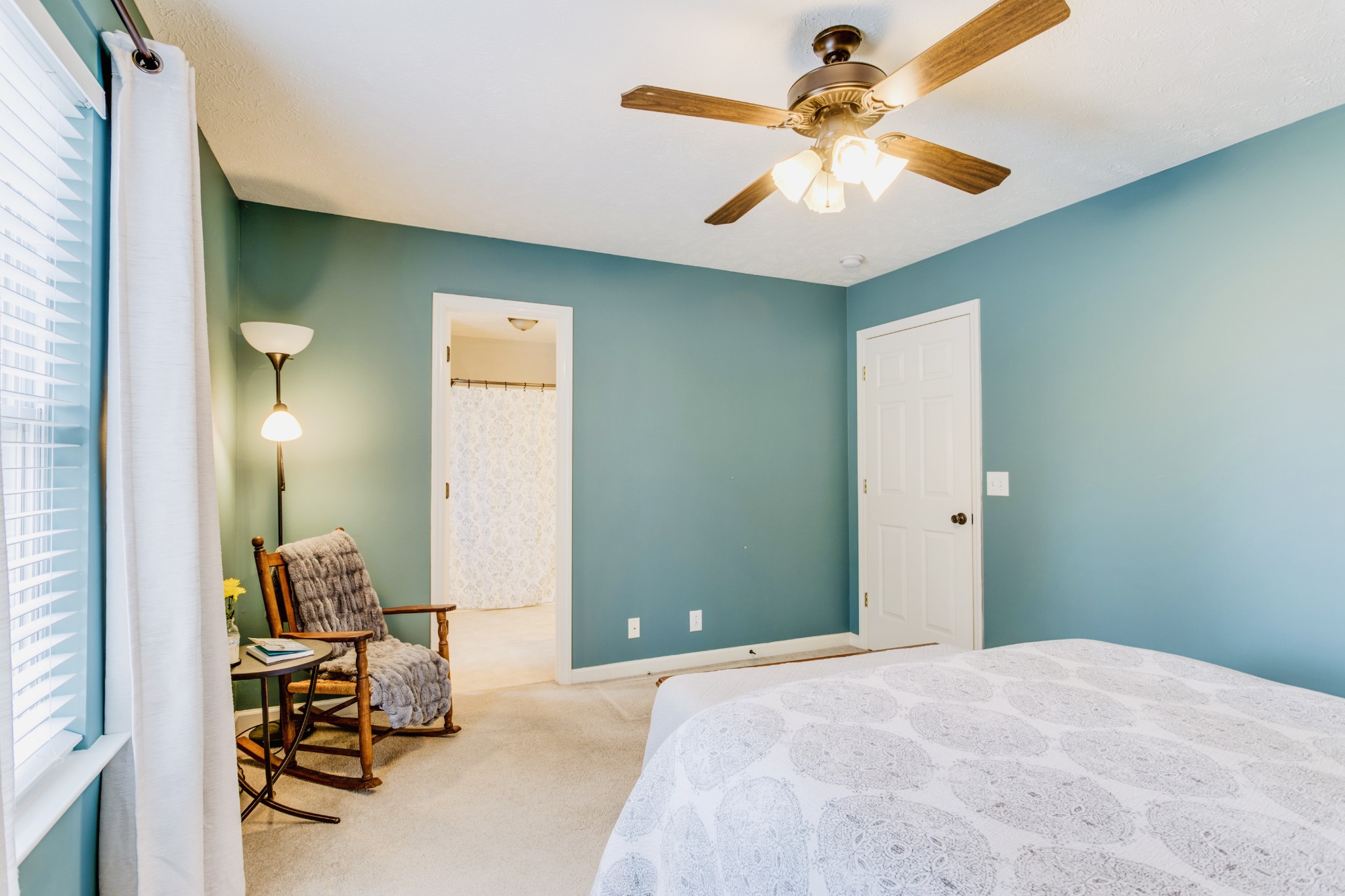 1482 Overton Court Rockvale, TN 37153 - Photo 31 of 58 a bedroom with a bed and a chandelier