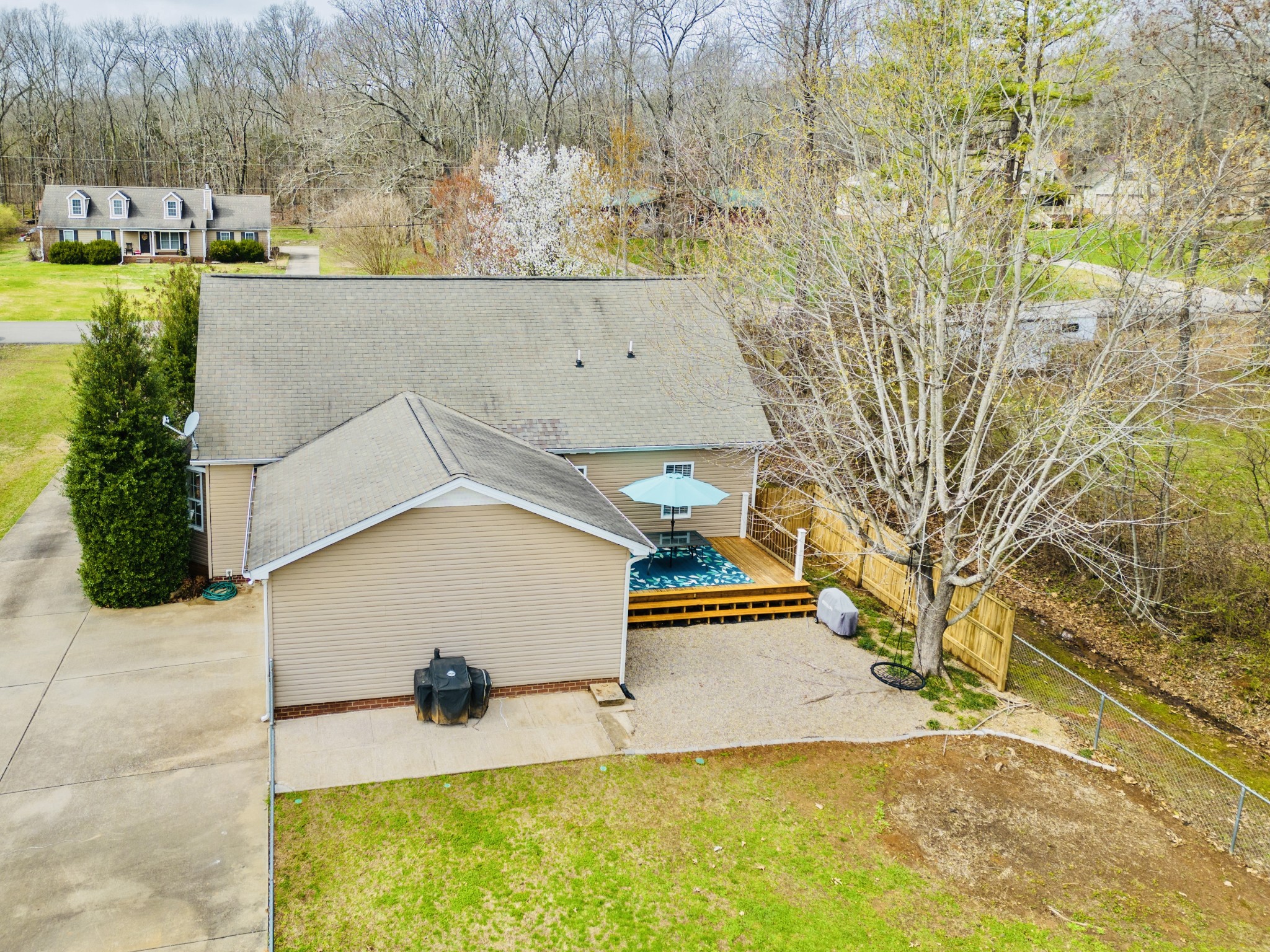 1482 Overton Court Rockvale, TN 37153 - Photo 53 of 58 a view of swimming pool with seating area and trees around