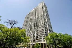 a view of a tall building