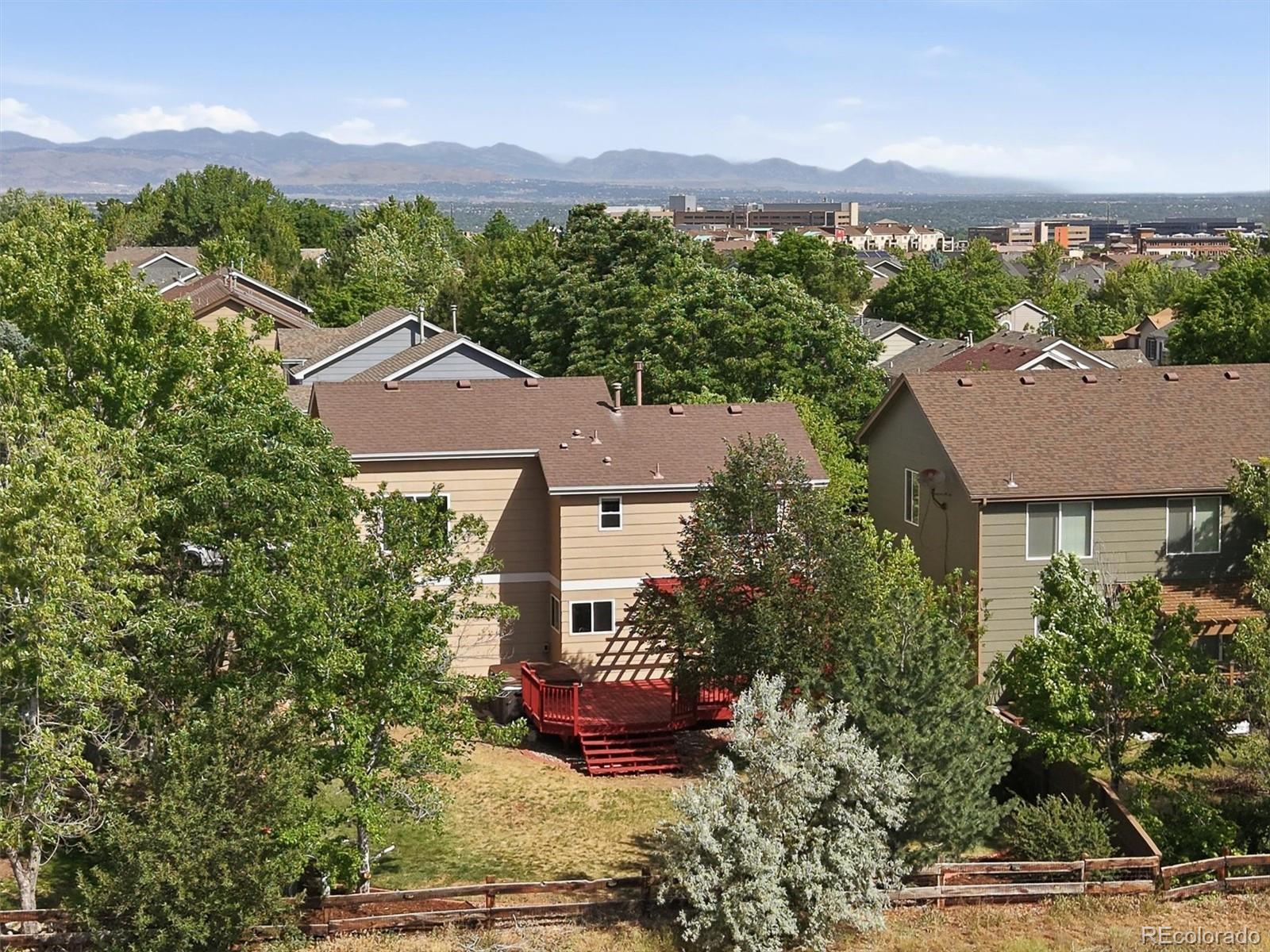 9629 Burberry Way Highlands Ranch, CO 80129 - Photo 43 of 50 an aerial view of a house