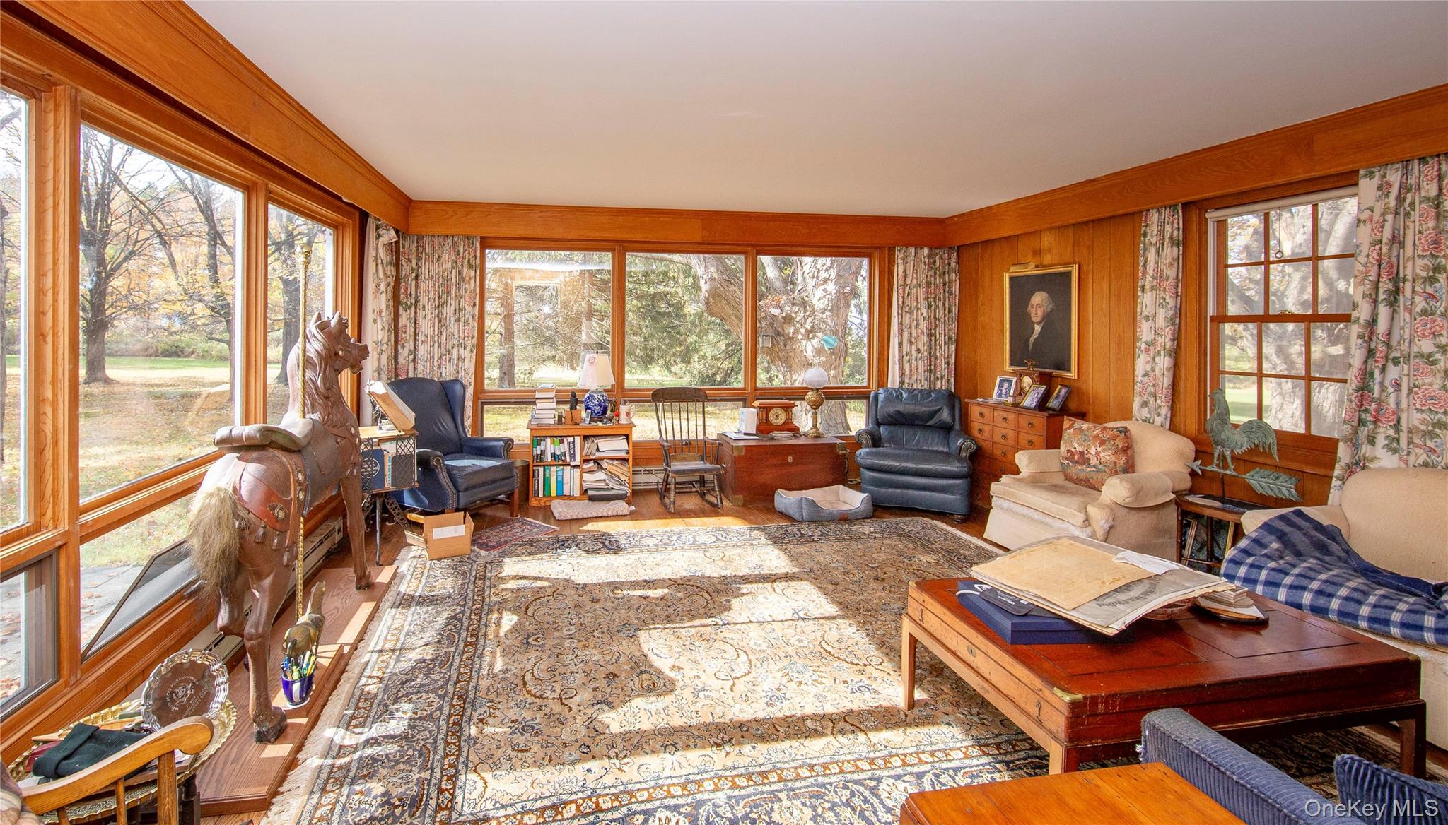64 South Quaker Hill Road Pawling, NY 12564 - Photo 29 of 46 a living room with furniture and large windows