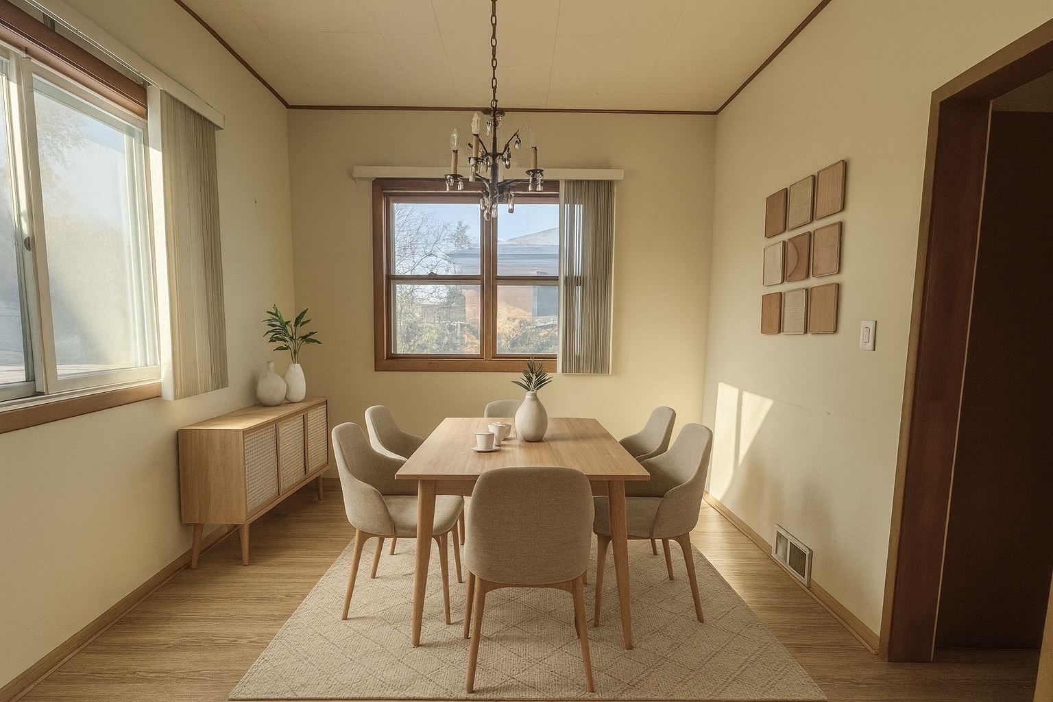 198 West Burlington Street Riverside, IL 60546 - Photo 5 of 19 a dining room with furniture a chandelier and wooden floor