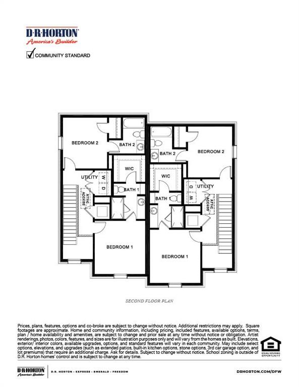 454 Sweet Spring Drive Lavon, TX 75166 - Photo 3 of 3 Floor plan