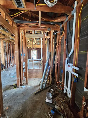 a view of a storage room