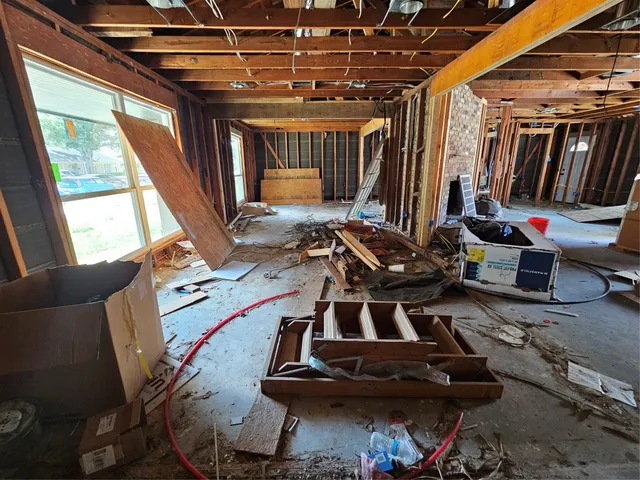 a room with gym equipment