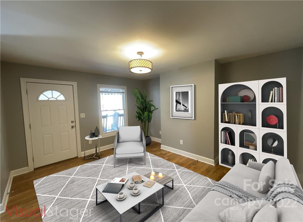 707 Grandin Road Charlotte, NC 28208 - Photo 2 of 19 a living room with furniture and wooden floor