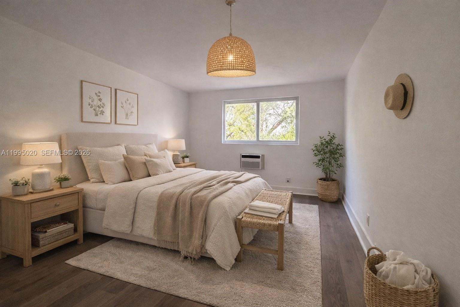 143 Southwest 9th Street, Unit 105 Miami, FL 33130 - Photo 8 of 20 a bed room with a bed and a window