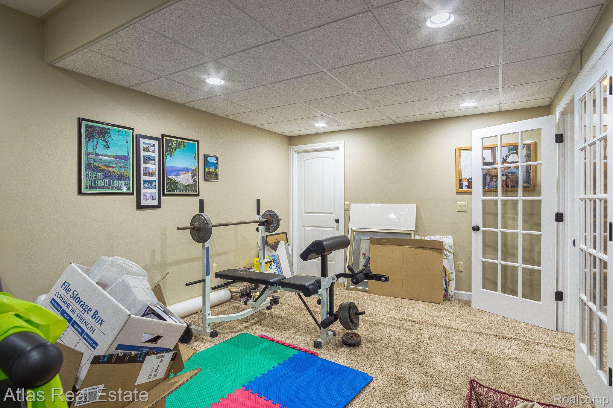 10114 Ridge Road Goodrich, MI 48438 - Photo 53 of 67 Basement office/exercise room