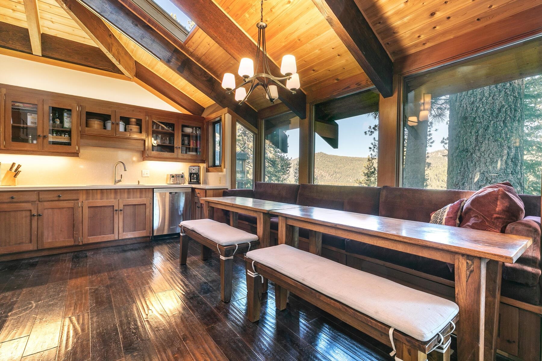 1469 Sandy Way Olympic Valley, CA 96146 - Photo 5 of 21 a kitchen with a stove and a microwave