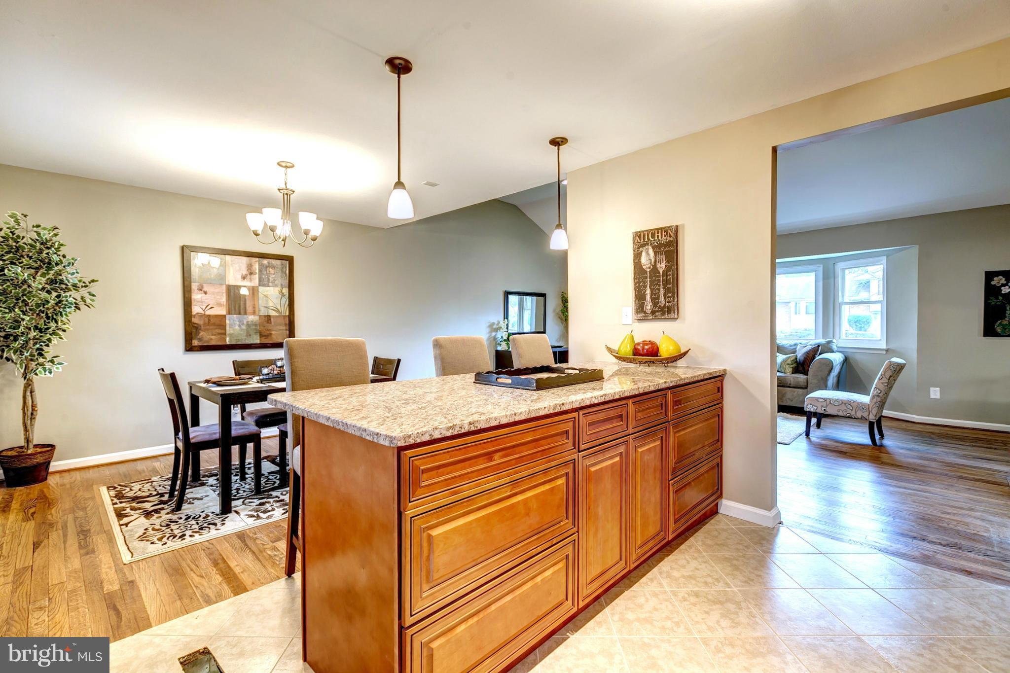 3526 Cabot Road Randallstown, MD 21133 - Photo 11 of 30 Granite Kitchen With Breakfast Bar