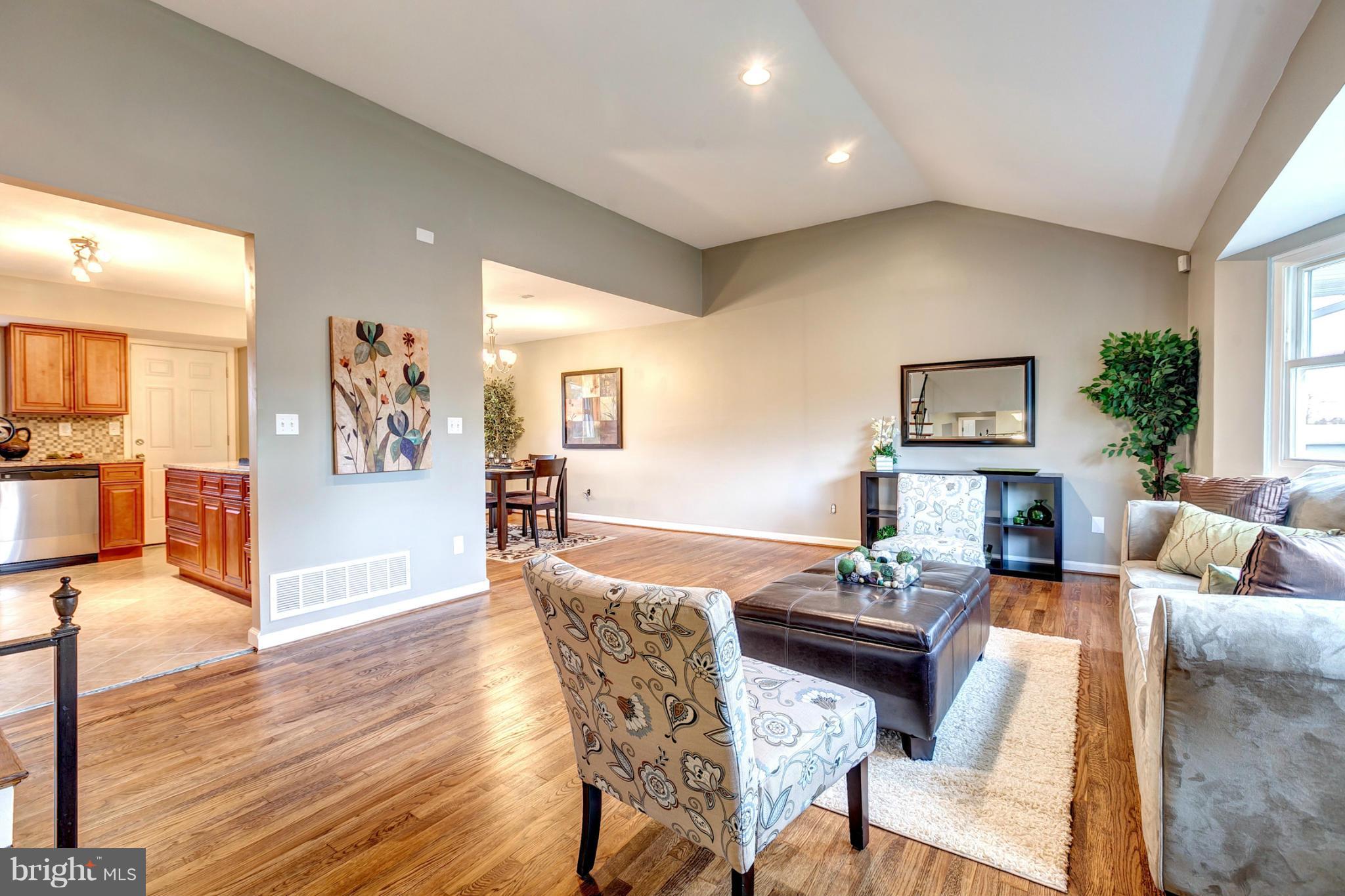 Living Room With Hardwood Floors