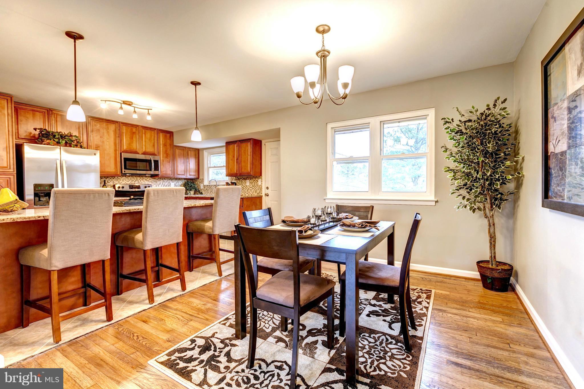 3526 Cabot Road Randallstown, MD 21133 - Photo 8 of 30 Dining Room With Hardwood Floors