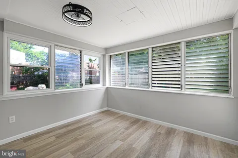 a view of empty room with a window