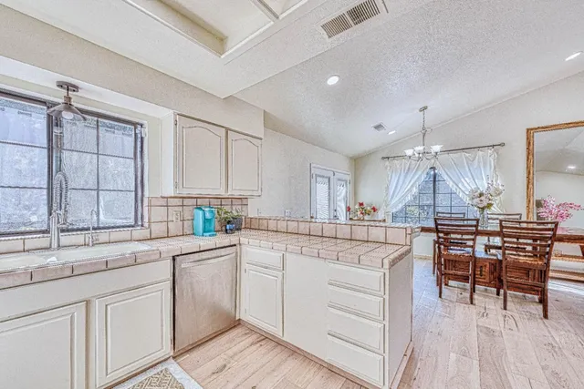 a outdoor view with a sitting space