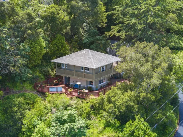 an outdoor space with garden view