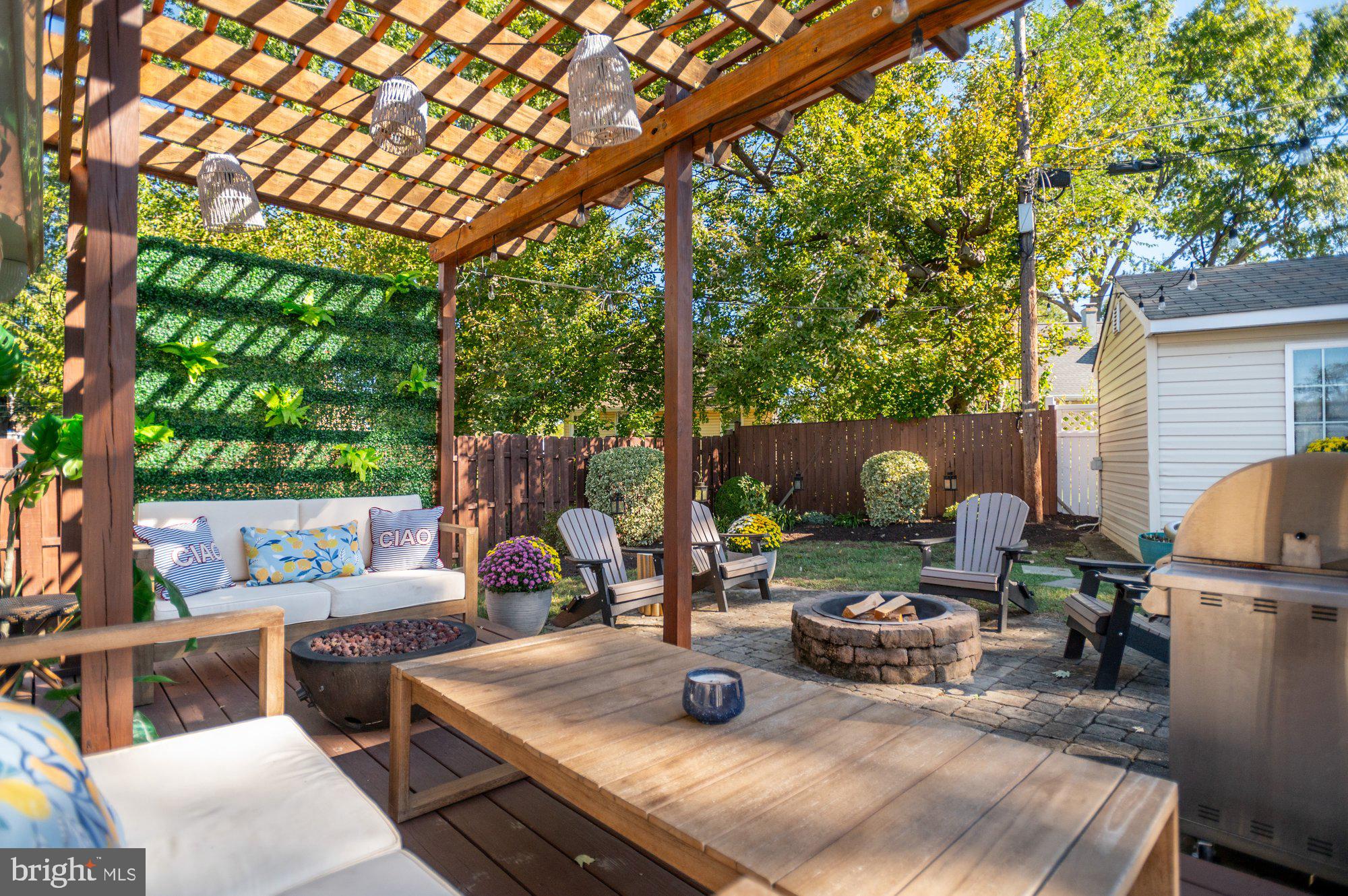 6809 Duke Drive Alexandria, VA 22307 - Photo 27 of 30 a backyard of a house with seating space