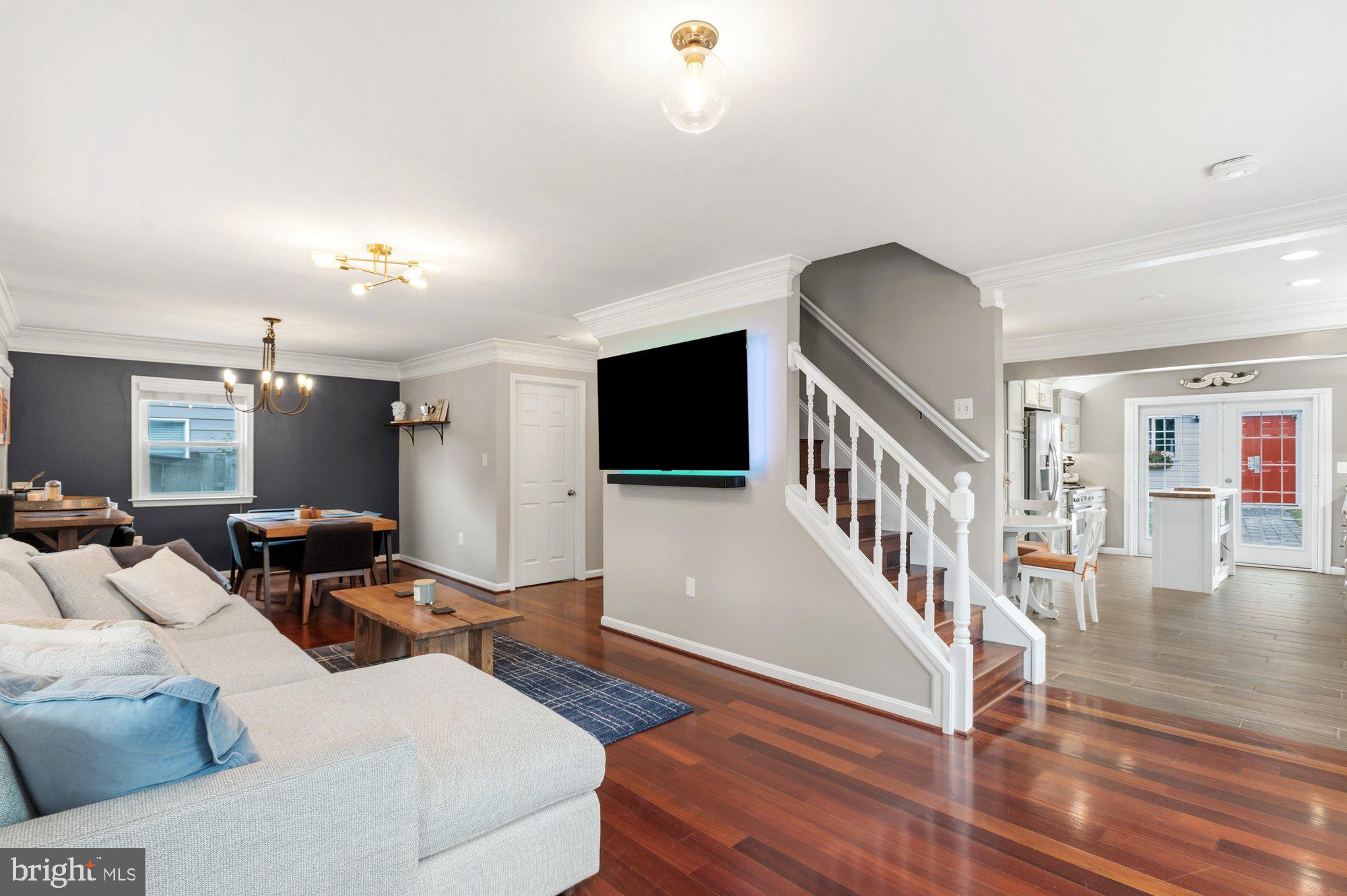 6809 Duke Drive Alexandria, VA 22307 - Photo 7 of 30 a living room with furniture and a flat screen tv