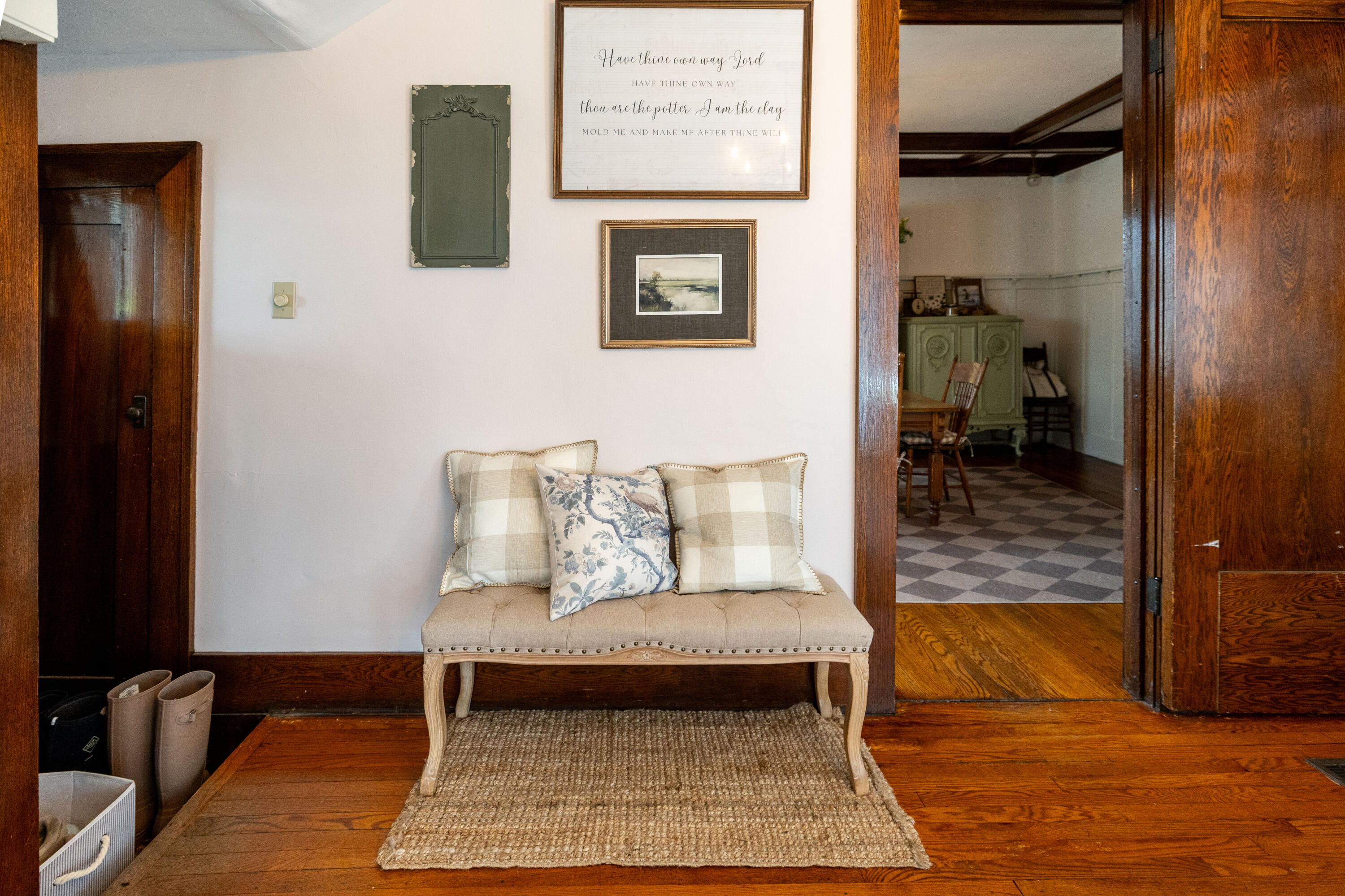 128 East Main Street Brook, IN 47922 - Photo 23 of 68 a living room with a couch and a rug