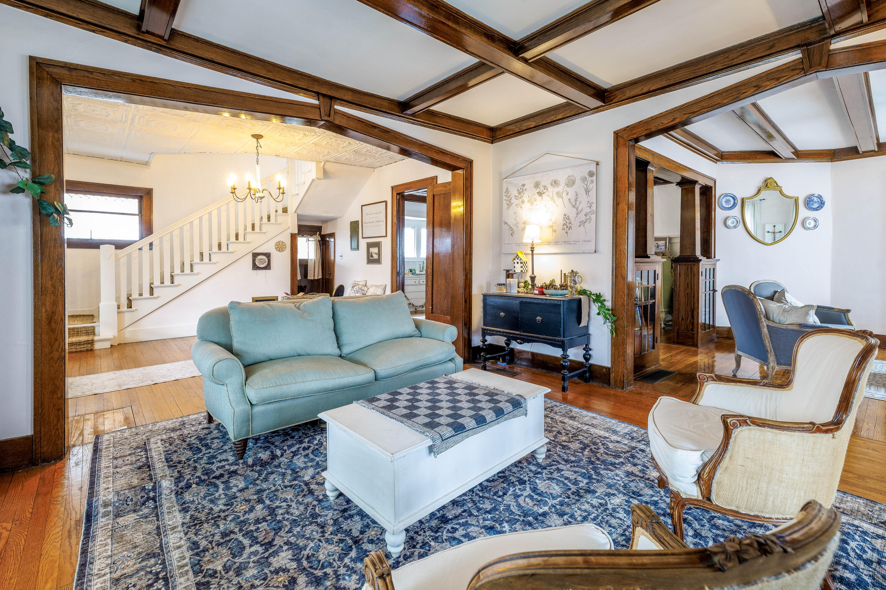 128 East Main Street Brook, IN 47922 - Photo 29 of 68 a living room with furniture and a large window