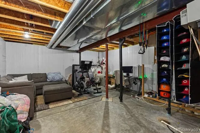 a view of storage and utility room