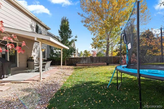 8354 Dove Ridge Way Parker, CO 80134 - Photo 36 of 38 a backyard of a house with lots of green space