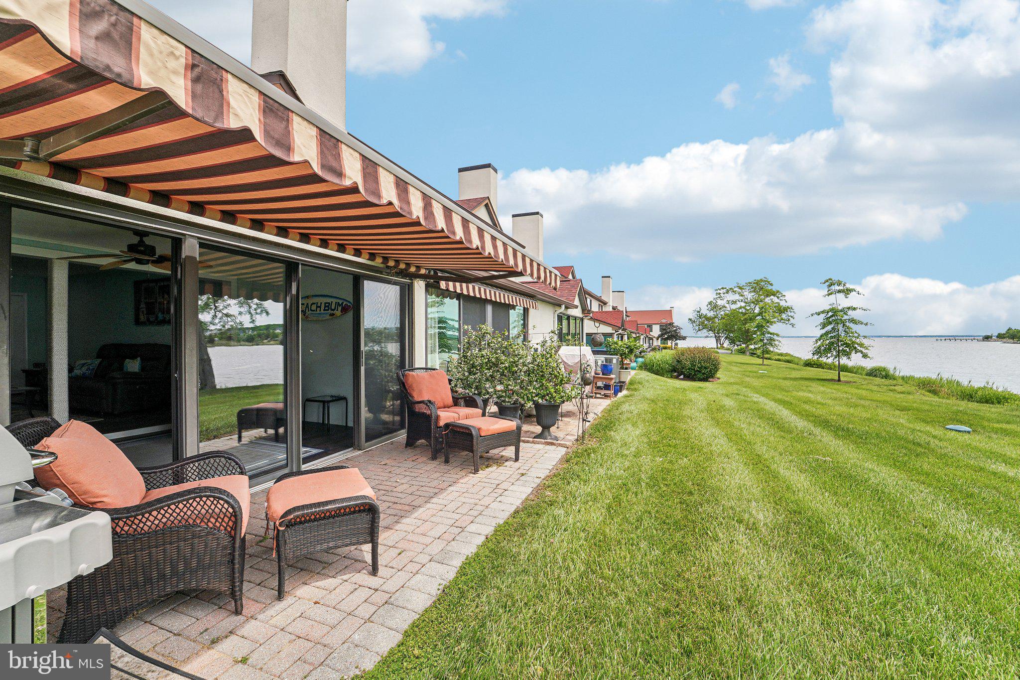 Patio w/view of Macum Creek & Chester River