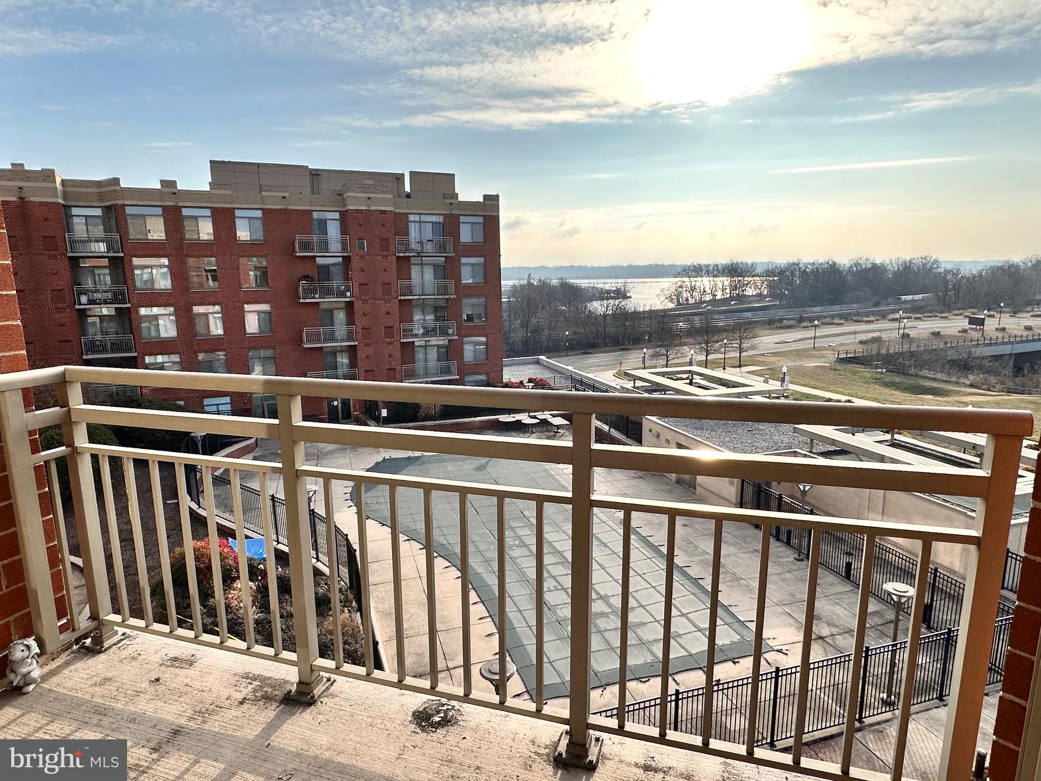 3650 South Glebe Road, Unit 569 Arlington, VA 22202 - Photo 12 of 26 Private Balcony w/ River View