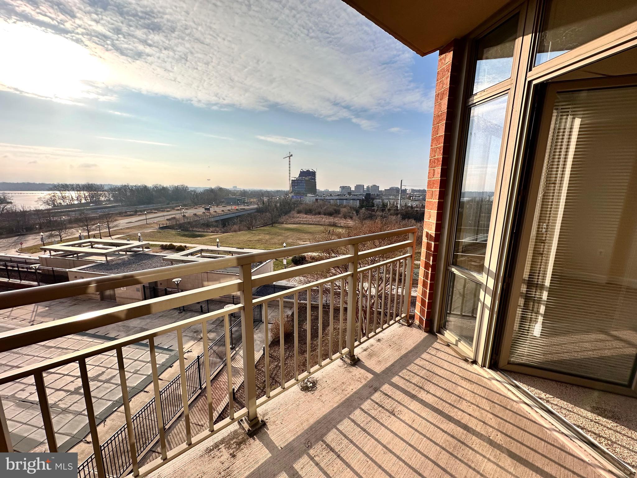3650 South Glebe Road, Unit 569 Arlington, VA 22202 - Photo 13 of 26 Private Balcony w/ River View