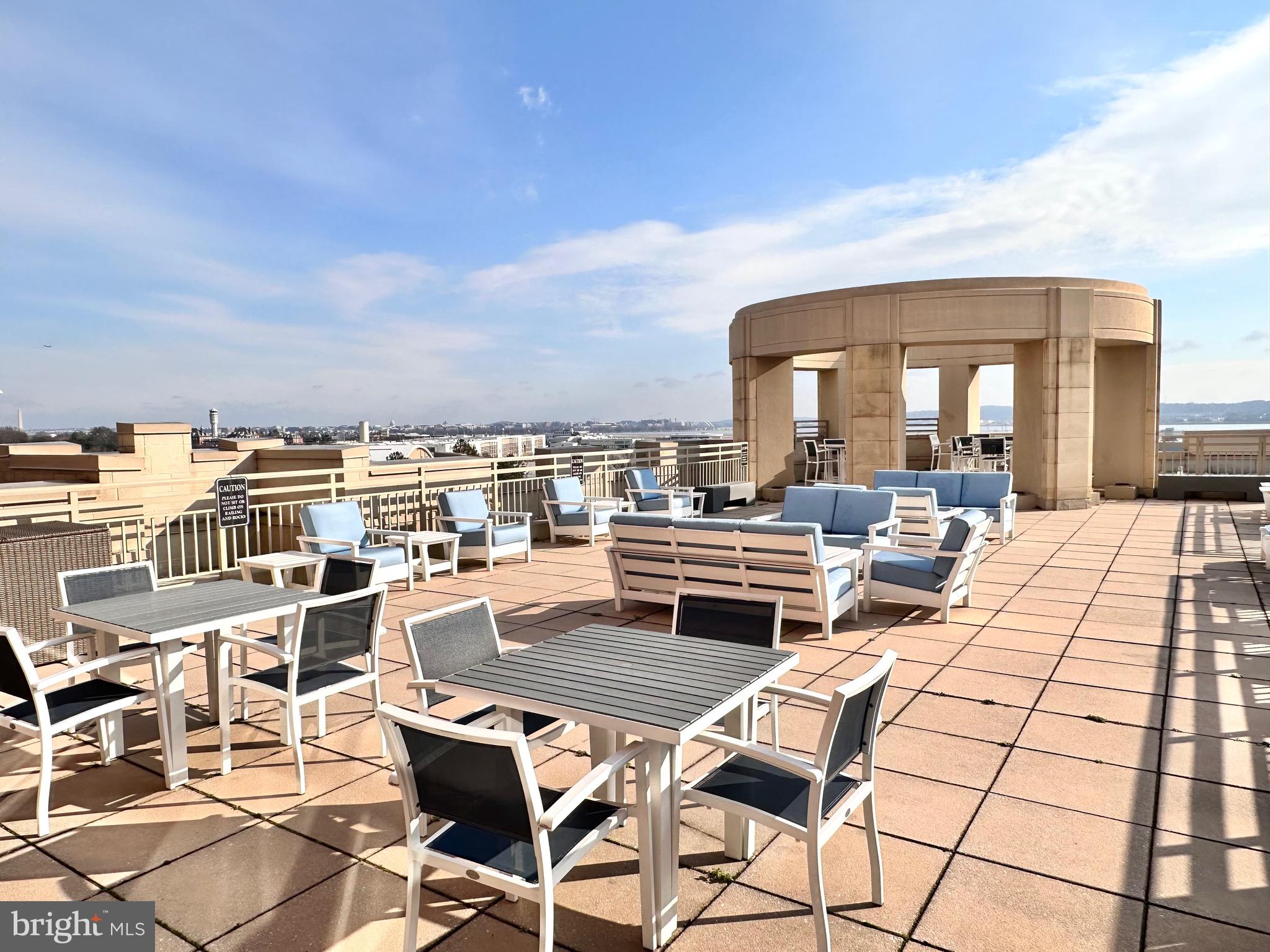 3650 South Glebe Road, Unit 569 Arlington, VA 22202 - Photo 17 of 26 Roofdeck w/ View of DC