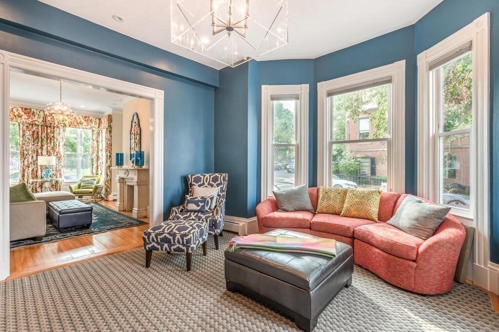 45 M Street Boston, MA 02127 - Photo 10 of 42 a living room with furniture and large windows