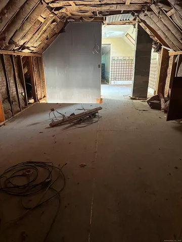 a view of storage and utility room