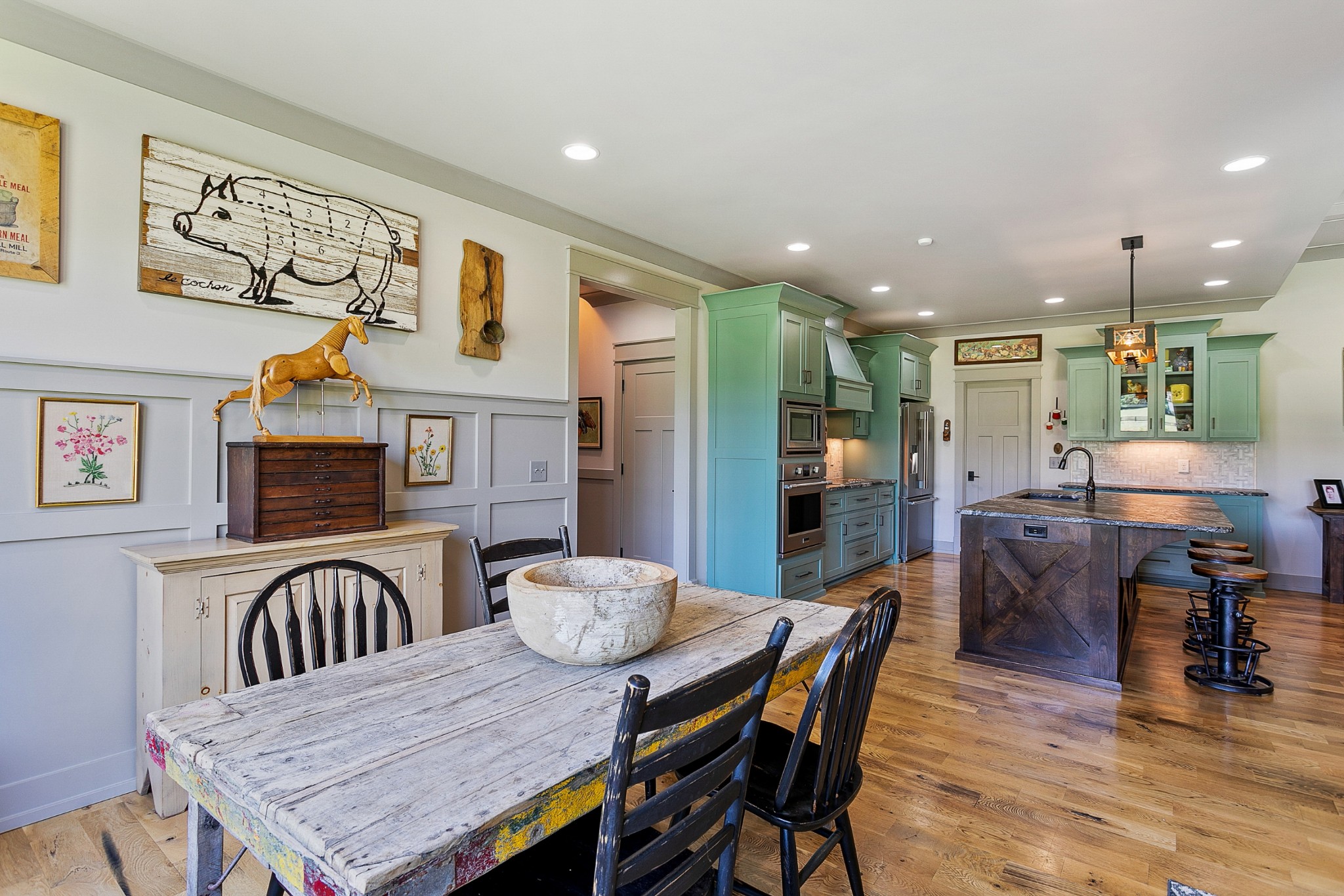 790 Baker Road Columbia, TN 38401 - Photo 21 of 69 a view of a dining room with furniture and wooden floor