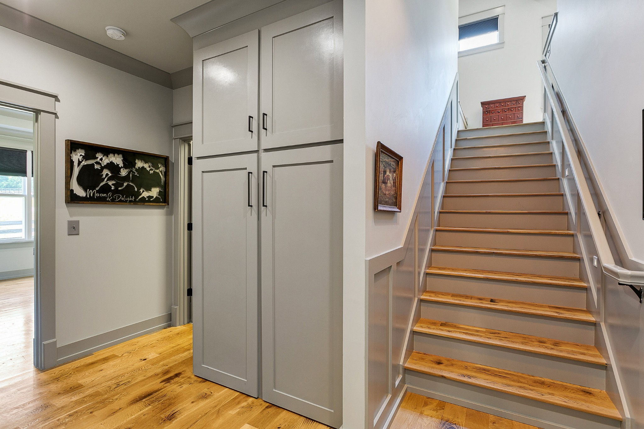 790 Baker Road Columbia, TN 38401 - Photo 22 of 69 a view of entryway with wooden floor and stairs